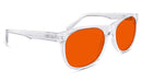 Kids NightFall Wayfarer Blue Blocking Glasses - Crystal Blue Light Blocking Glasses - Red Lens BlockBlueLight