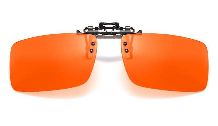 NightFall Clip-on Blue Blocking Glasses Blue Light Blocking Glasses - Red Lens BlockBlueLight