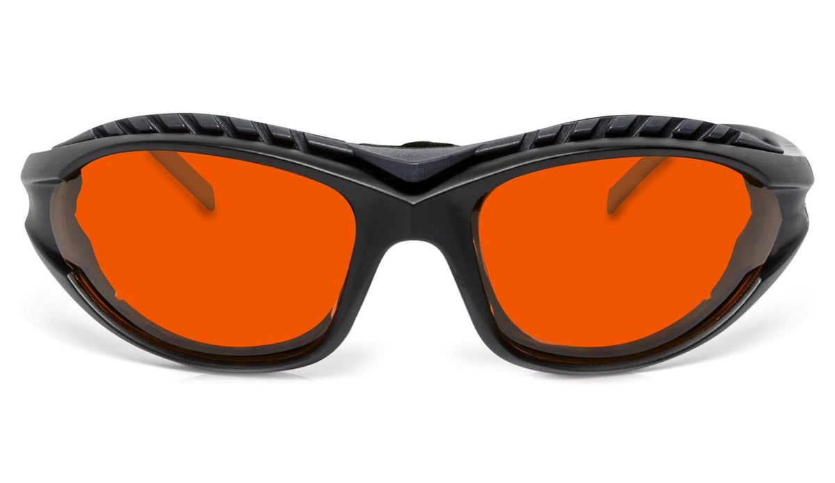 NightFall Wrap Blue Blocking Glasses Blue Light Blocking Glasses - Red Lens BlockBlueLight