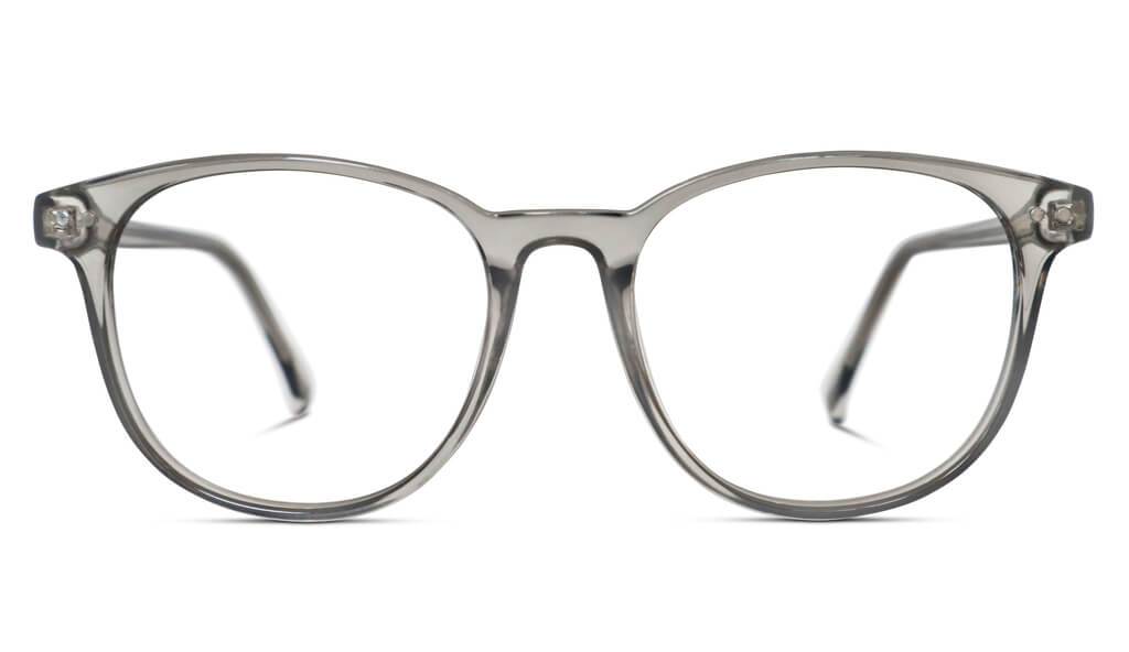 ScreenTime Billie Computer Glasses - Pearl Grey Blue Light Filter Computer Glasses - Clear Lens BlockBlueLight