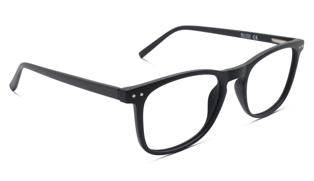 ScreenTime Taylor Computer Glasses - Black Blue Light Filter Computer Glasses - Clear Lens BlockBlueLight