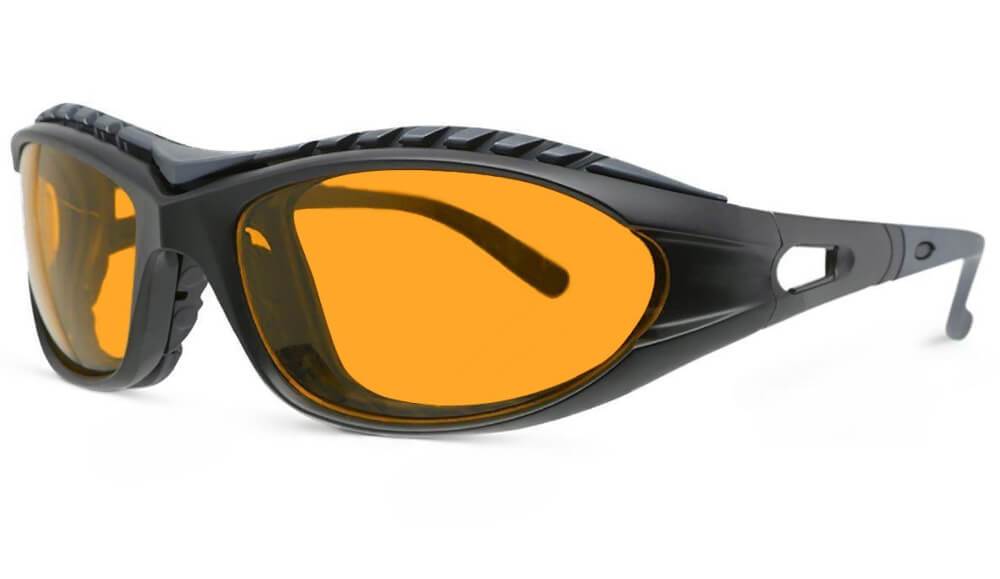 SunDown Wrap Blue Blocking Glasses Blue Light Blocking Glasses - Amber Lens BlockBlueLight