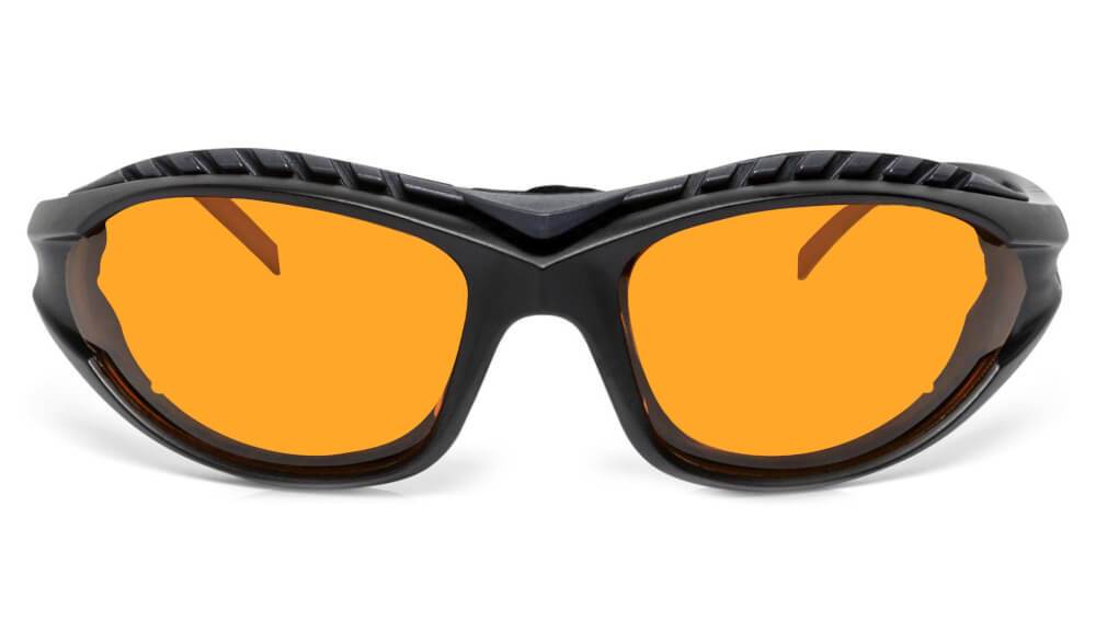SunDown Wrap Blue Blocking Glasses Blue Light Blocking Glasses - Amber Lens BlockBlueLight