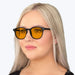 BlockBlueLight Blue Light Blocking Glasses - Amber Lens SunDown Billie Blue Blocking Glasses - Black