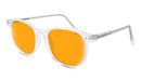 BlockBlueLight Blue Light Blocking Glasses - Amber Lens SunDown Billie Blue Blocking Glasses - Crystal