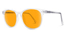 BlockBlueLight Blue Light Blocking Glasses - Amber Lens SunDown Billie Blue Blocking Glasses - Crystal