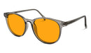 BlockBlueLight Blue Light Blocking Glasses - Amber Lens SunDown Billie Blue Blocking Glasses-Pearl Grey