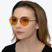 BlockBlueLight Blue Light Blocking Glasses - Amber Lens SunDown Elton Blue Blocking Glasses - Gold