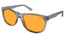 BlockBlueLight Blue Light Blocking Glasses - Amber Lens SunDown Kids Wayfarer Blue Blocking Glasses - Pearl Grey