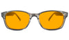 SunDown Wayfarer Blue Blocking Glasses-Pearl Grey - Readers