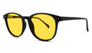 BlockBlueLight Blue Light Filter Glasses - Yellow Lens DayMax Billie Glasses - Matt Black