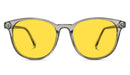 BlockBlueLight Blue Light Filter Glasses - Yellow Lens DayMax Billie Glasses - Pearl Grey