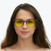 BlockBlueLight Blue Light Filter Glasses - Yellow Lens DayMax Taylor Glasses - Pearl Grey