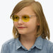 BlockBlueLight Blue Light Filter Glasses - Yellow Lens Kids DayMax Wayfarer Glasses - Crystal