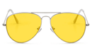 DayMax Aviator Glasses Blue Light Filter Glasses - Yellow Lens BlockBlueLight 