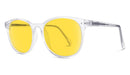 DayMax Billie Glasses - Crystal Blue Light Filter Glasses - Yellow Lens BlockBlueLight 