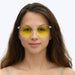 DayMax Billie Glasses - Crystal Blue Light Filter Glasses - Yellow Lens BlockBlueLight 