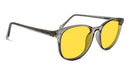 DayMax Billie Glasses - Pearl Grey Blue Light Filter Glasses - Yellow Lens BlockBlueLight 