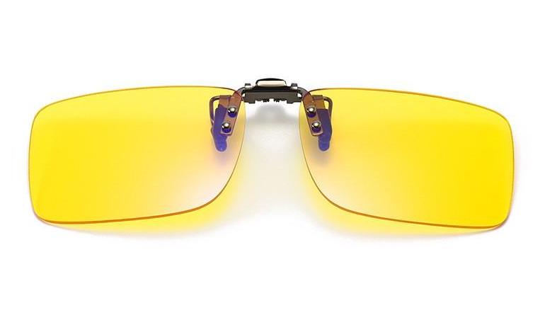 DayMax Clip-on Glasses Blue Light Filter Glasses - Yellow Lens BlockBlueLight 