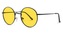 DayMax Elton Glasses - Black Blue Light Filter Glasses - Yellow Lens BlockBlueLight 
