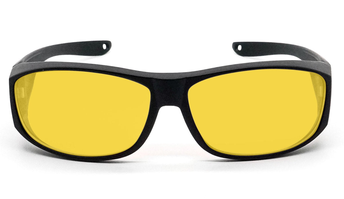DayMax Fitover Glasses Blue Light Filter Glasses - Yellow Lens BlockBlueLight 