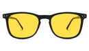 DayMax Taylor Glasses - Black Blue Light Filter Glasses - Yellow Lens BlockBlueLight 