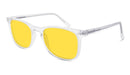 DayMax Taylor Glasses - Crystal Blue Light Filter Glasses - Yellow Lens BlockBlueLight 