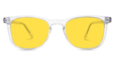 DayMax Taylor Glasses - Crystal Blue Light Filter Glasses - Yellow Lens BlockBlueLight 