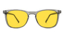 DayMax Taylor Glasses - Pearl Grey Blue Light Filter Glasses - Yellow Lens BlockBlueLight 