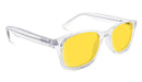 DayMax Wayfarer Glasses - Crystal Blue Light Filter Glasses - Yellow Lens BlockBlueLight 