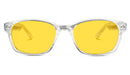 DayMax Wayfarer Glasses - Crystal Blue Light Filter Glasses - Yellow Lens BlockBlueLight 