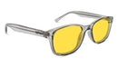 DayMax Wayfarer Glasses - Pearl Grey Blue Light Filter Glasses - Yellow Lens BlockBlueLight 