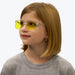 Kids DayMax Wayfarer Glasses - Crystal Blue Light Filter Glasses - Yellow Lens BlockBlueLight 