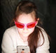 Kids NightFall Wrap Blue Blocking Glasses - Pink Blue Light Blocking Glasses - Red Lens BlockBlueLight 