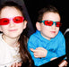 Kids NightFall Wrap Blue Blocking Glasses - Pink Blue Light Blocking Glasses - Red Lens BlockBlueLight 