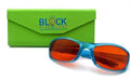 Kids NightFall Wrap Blue Blocking Glasses - Pink Blue Light Blocking Glasses - Red Lens BlockBlueLight 