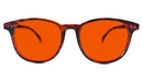 NightFall Billie Blue Blocking Glasses - Tortoise Blue Light Blocking Glasses - Red Lens BlockBlueLight 