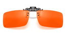 NightFall Clip-on Blue Blocking Glasses Blue Light Blocking Glasses - Red Lens BlockBlueLight 