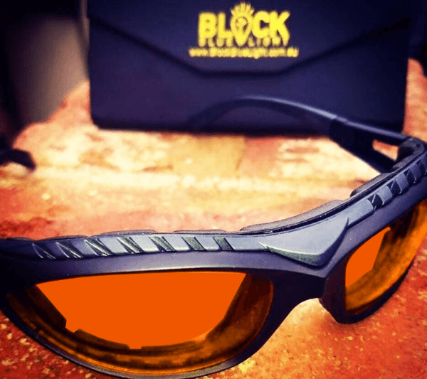 NightFall True Red Blue Blocking Glasses Dark Black BlockBlueLight