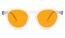 SunDown Oscar Blue Blocking Glasses - Crystal - Readers