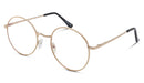 ScreenTime Elton Computer Glasses - Gold Blue Light Filter Computer Glasses - Clear Lens BlockBlueLight 