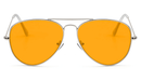 SunDown Aviator Blue Blocking Glasses Blue Light Blocking Glasses - Amber Lens BlockBlueLight 