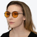 SunDown Elton Blue Blocking Glasses - Black Blue Light Blocking Glasses - Amber Lens BlockBlueLight 