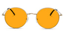 SunDown Elton Blue Blocking Glasses - Gold Blue Light Blocking Glasses - Amber Lens BlockBlueLight 
