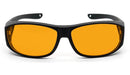 SunDown FITOVER Blue Blocking Glasses Blue Light Blocking Glasses - Amber Lens BlockBlueLight 