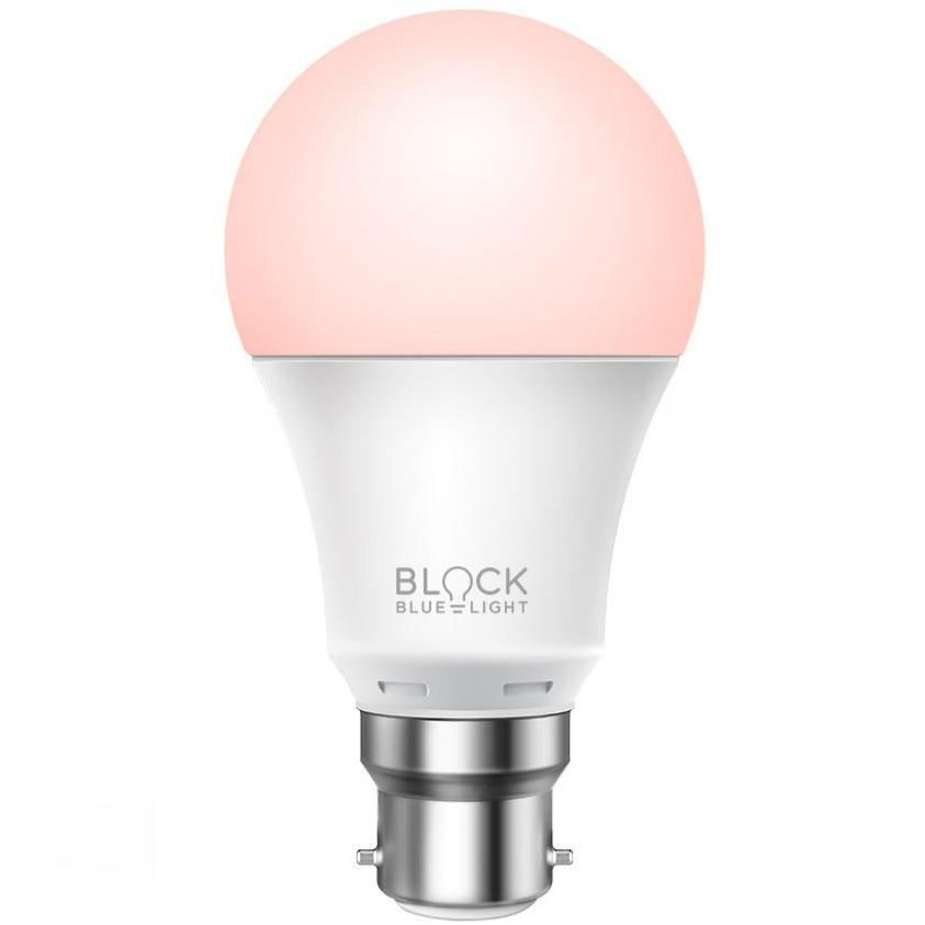 Twilight Red Light Bulb Blue Light Free Lighting BlockBlueLight B22 - Bayonet 